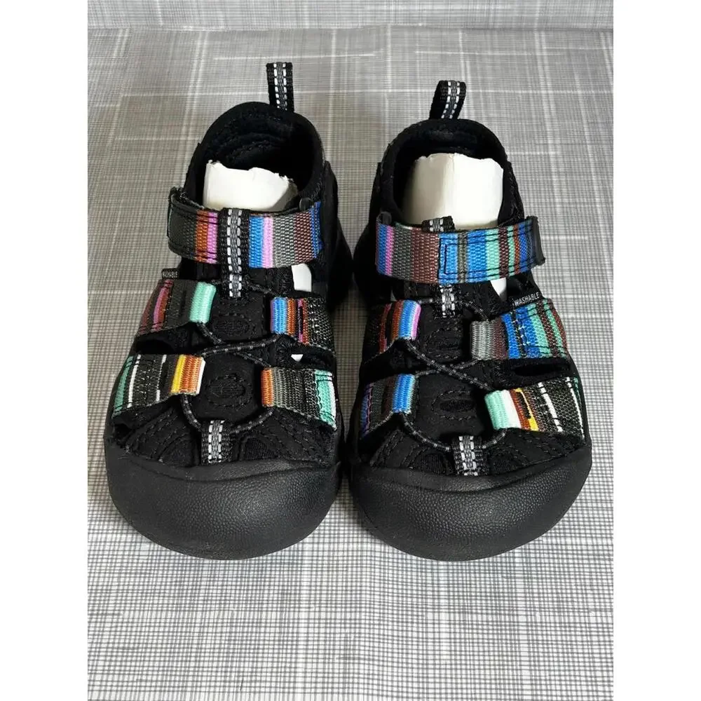 KEEN Kids Newport H2 Sandals Kid/Baby US 6 Black Multi Water Shoes NWOB - Picture 4 of 7